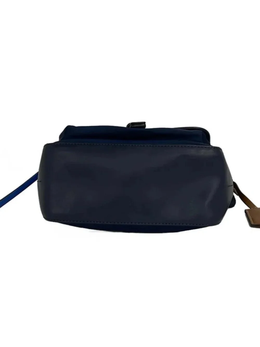 TORY BURCH 58402 Navy Nylon Leather Shoulder Bag